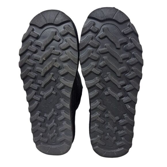 Bearpaw Boots Women's Embossed Suede Emma Short Mid Calf Winter Black Comfy SZ 8 - Picture 6 of 7